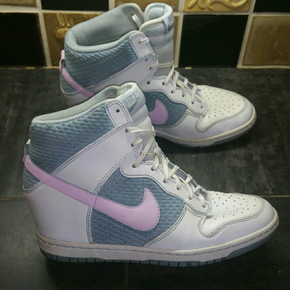 Custom Nike Sky Hi Dunk Wedges Sz 9